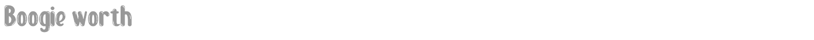 Boogie Worth font preview